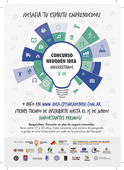 EL CONCURSO “NEUQUÉN IDEA” DEL CENTRO PYME-ADENEU PROMUEVE LA CULTURA EMPRENDEDORA